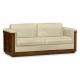 Antique Mahogany Brown High Lustre Sofa