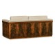 Antique Mahogany Brown High Lustre Sofa