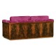 Antique Mahogany Brown High Lustre Sofa