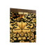 Dark Gold Walnut & Hand Painted TV Cabinet