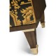 Dark Gold Walnut & Hand Painted TV Cabinet