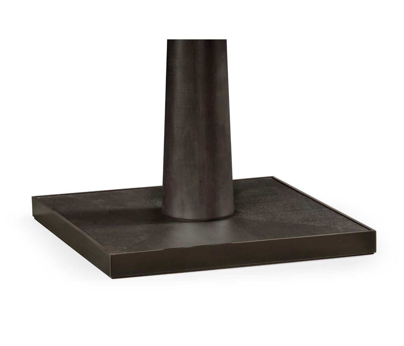 Square Dark Brown Ash Dining Table