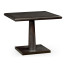 Square Dark Brown Ash Dining Table