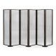 Dark Brown Ash & Grooved Glass Screen