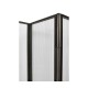 Dark Brown Ash & Grooved Glass Screen