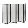 Dark Brown Ash & Grooved Glass Screen