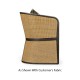Dark Brown Ash & Woven Rattan Tub Chair