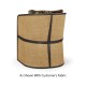 Dark Brown Ash & Woven Rattan Tub Chair