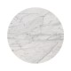 Round Charcoal Grey & Faux Calacatta Oro Marble Side Table