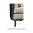Rounded Dark Brown Ash Sofa