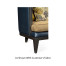 Curved Dark Brown Ash Sofa