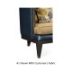 Curved Dark Brown Ash Sofa