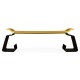 Asian Peking Yellow & Bronzed Iron Coffee Table