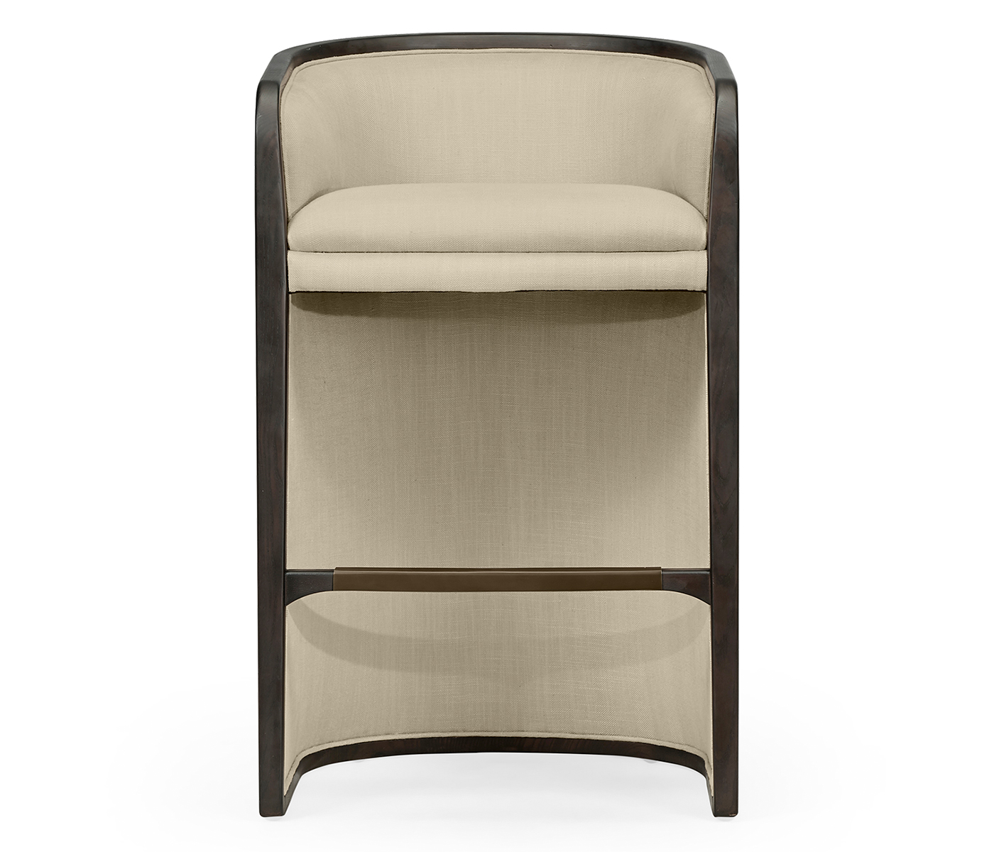Dark Brown Ash Tub Bar Stool