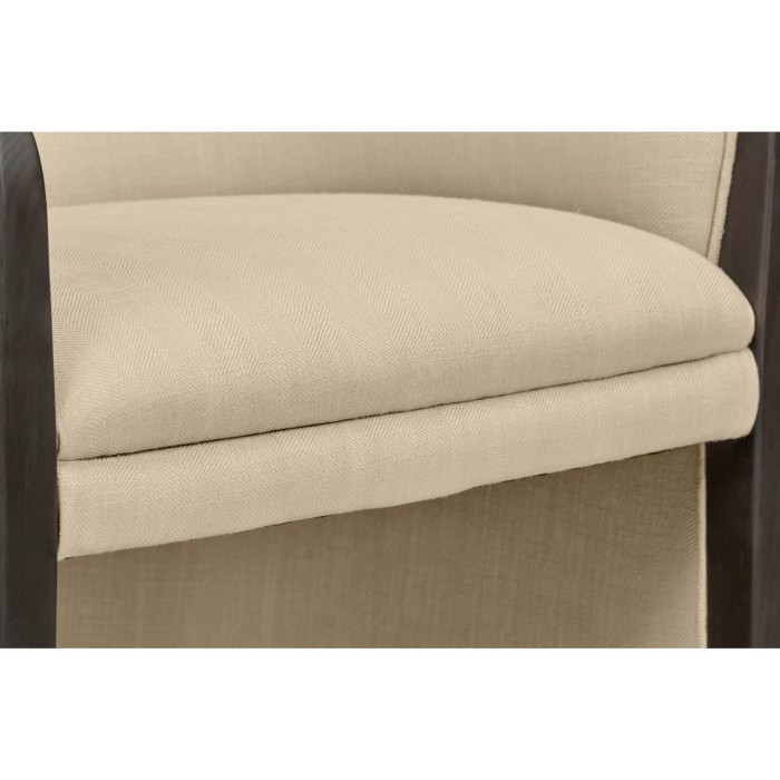 Dark Brown Ash Tub Bar Stool