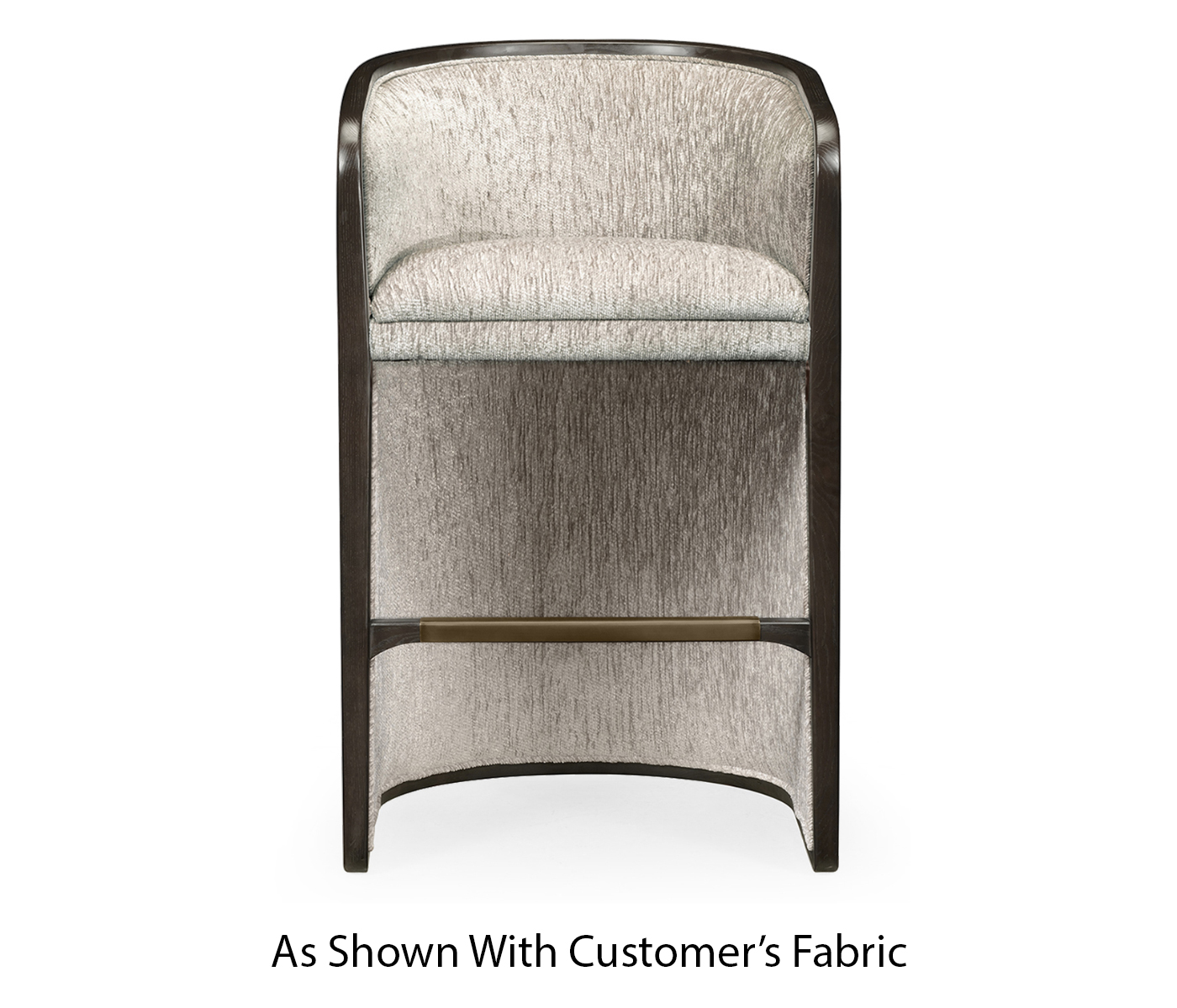 Dark Brown Ash Tub Bar Stool