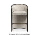 Dark Brown Ash Tub Bar Stool