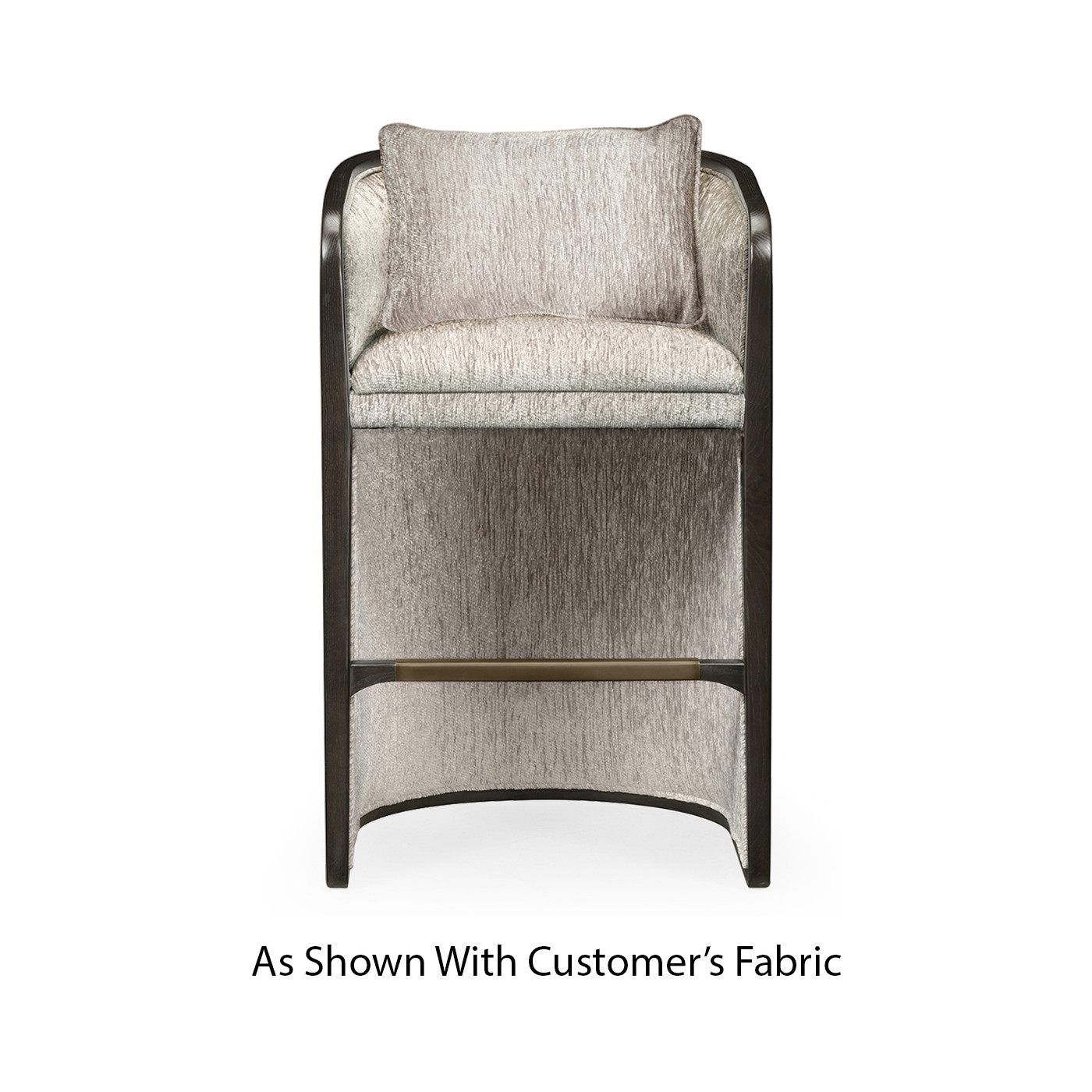 Dark Brown Ash Tub Bar Stool