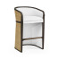 Dark Brown Ash Tub Bar Stool