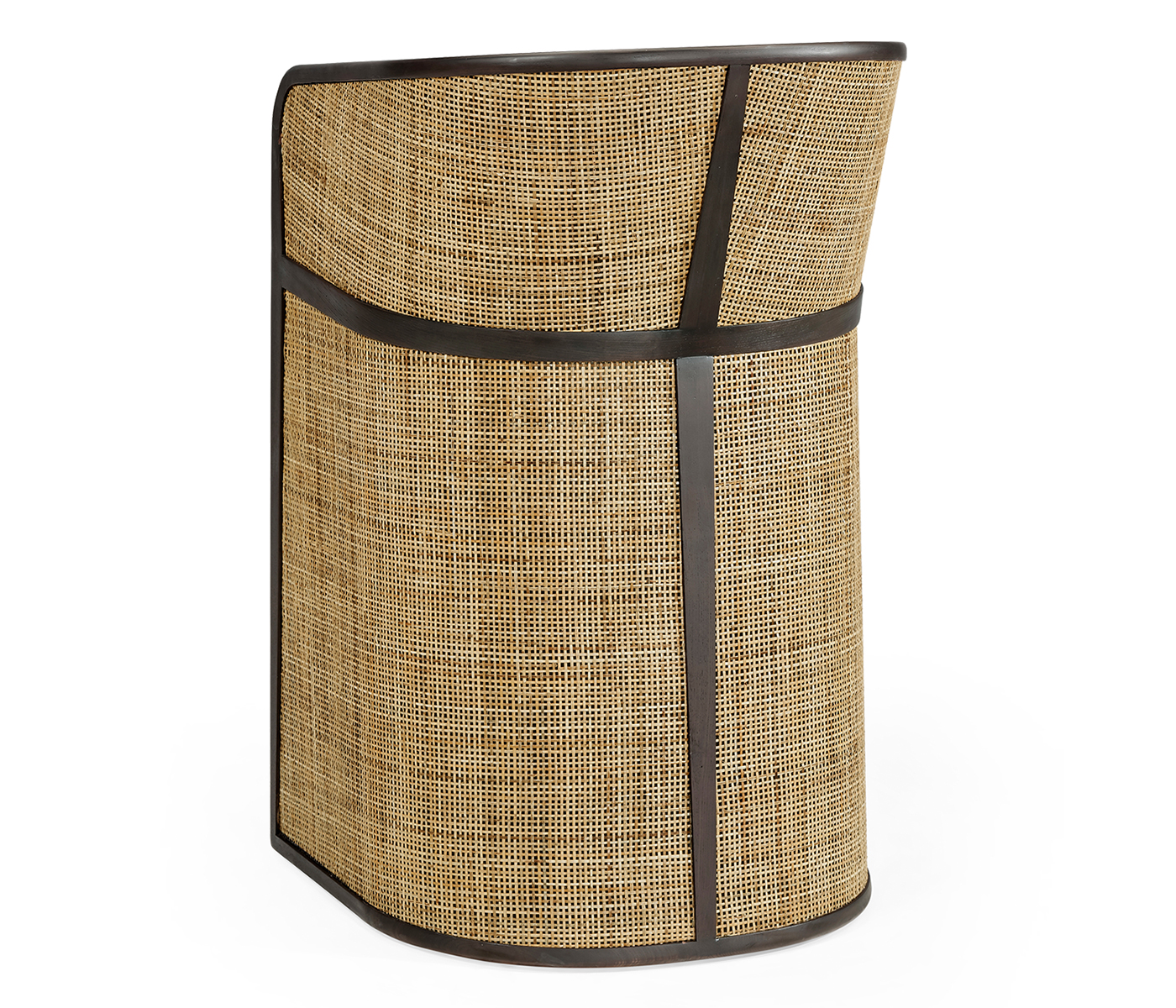 Dark Brown Ash Tub Bar Stool