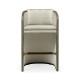 Grey & Dark Grey Rattan Tub Bar Stool