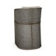 Grey & Dark Grey Rattan Tub Bar Stool