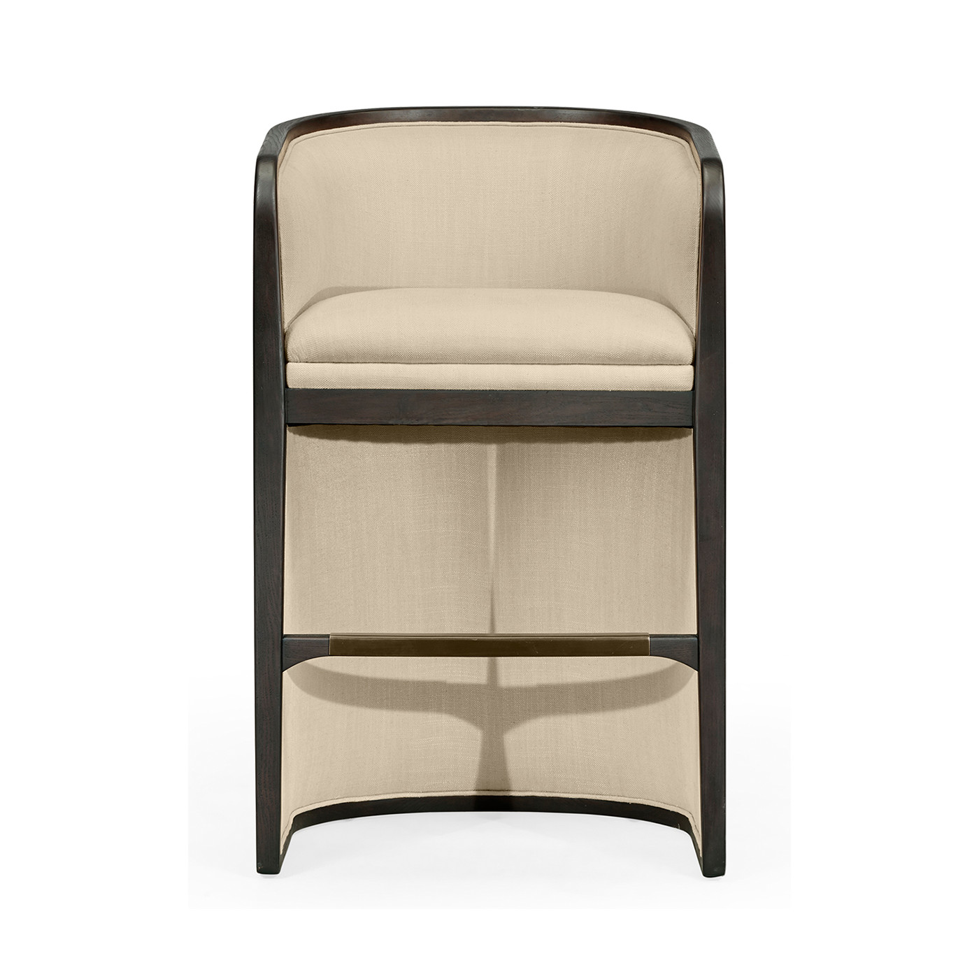 Dark Brown Ash Tub Counter Stool