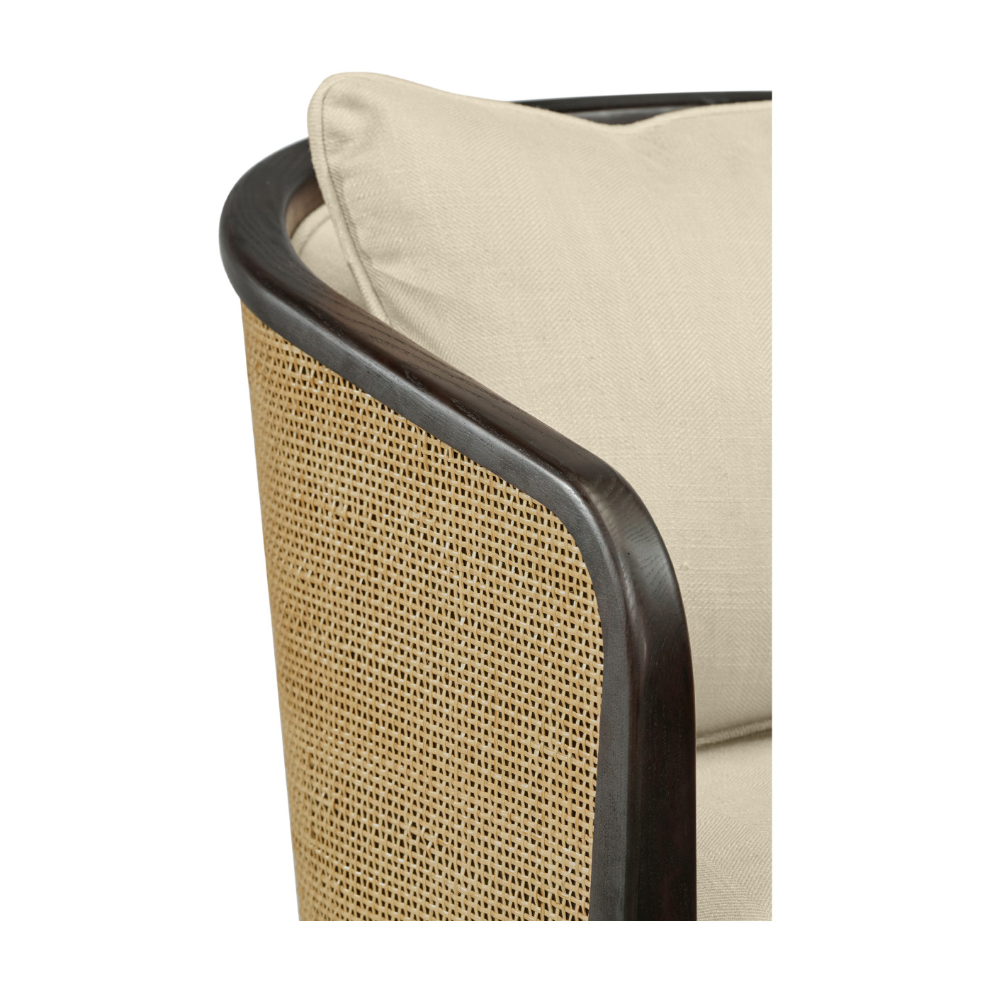 Dark Brown Ash Tub Counter Stool