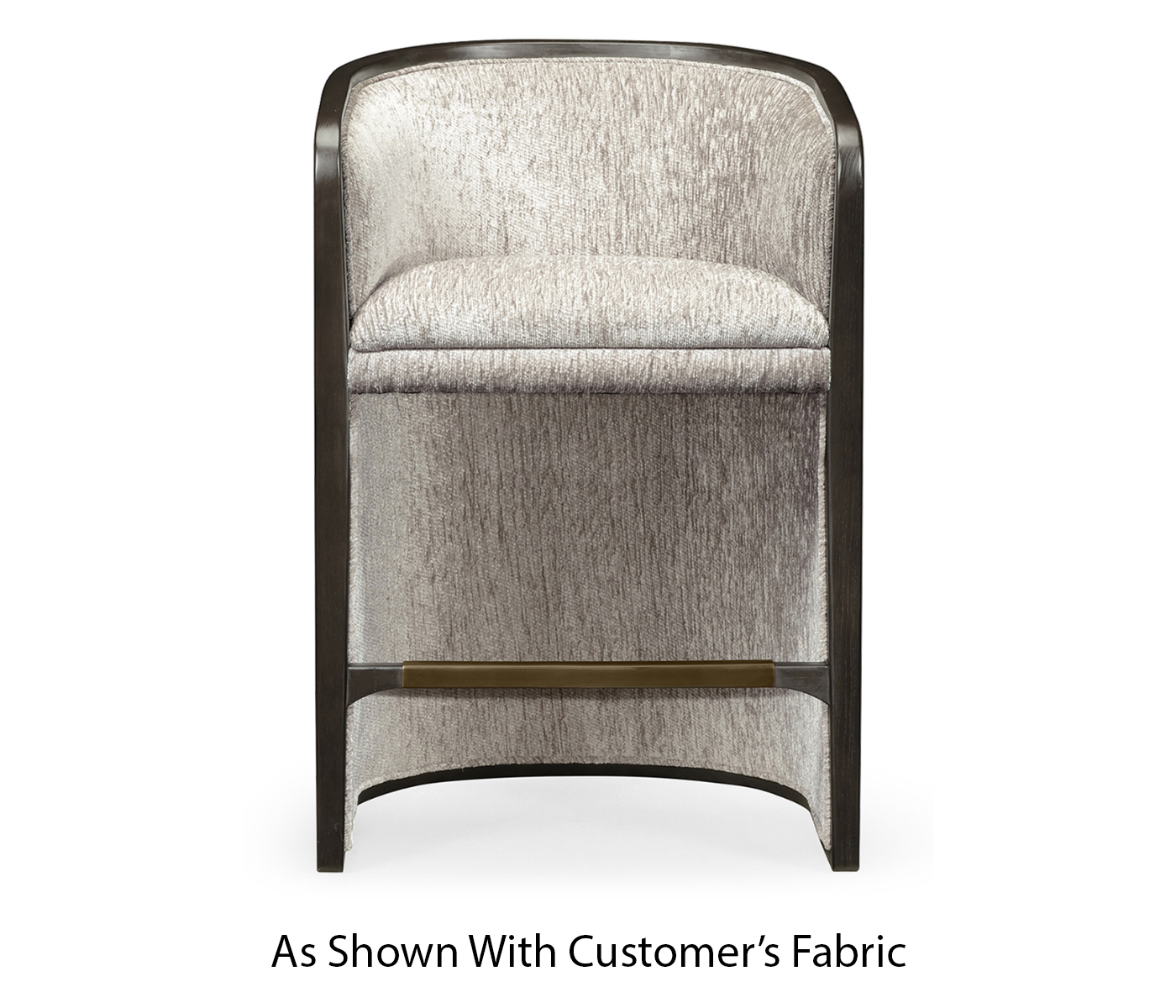 Dark Brown Ash Tub Counter Stool