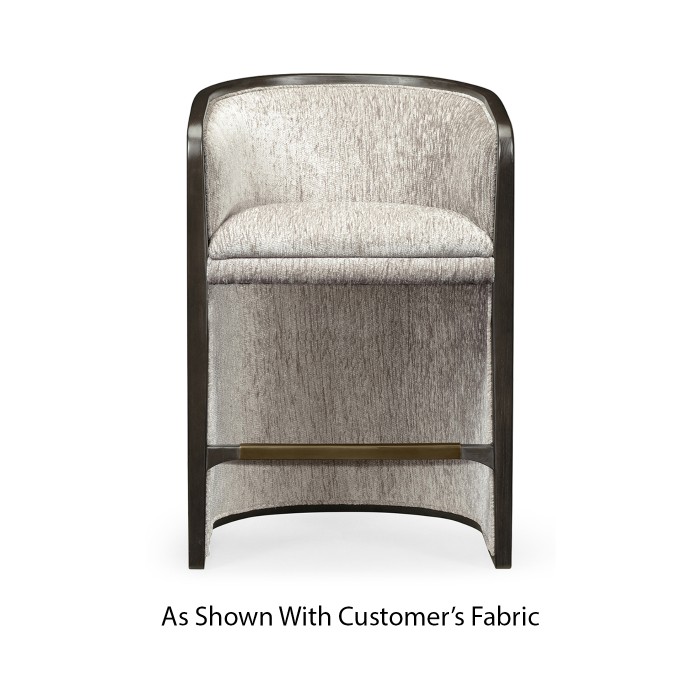 Dark Brown Ash Tub Counter Stool