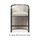 Dark Brown Ash Tub Counter Stool