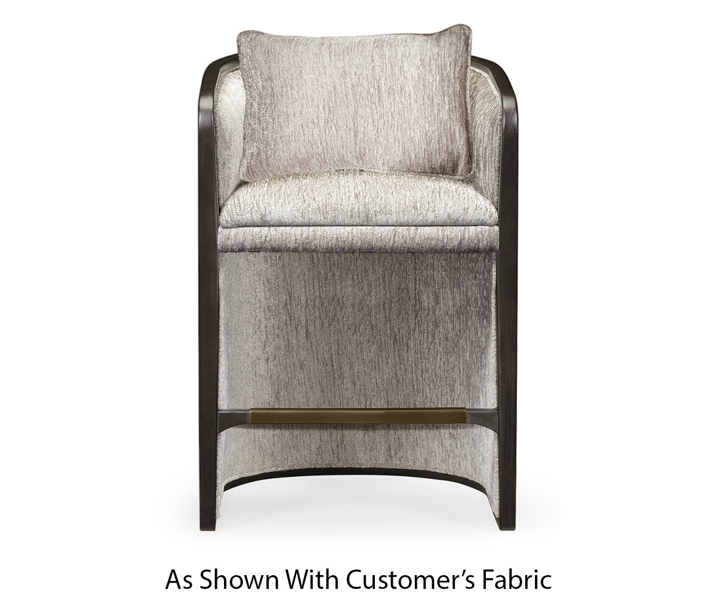 Dark Brown Ash Tub Counter Stool