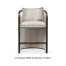 Dark Brown Ash Tub Counter Stool