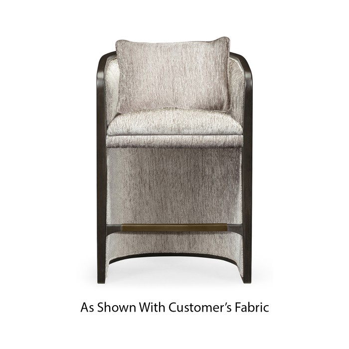Dark Brown Ash Tub Counter Stool