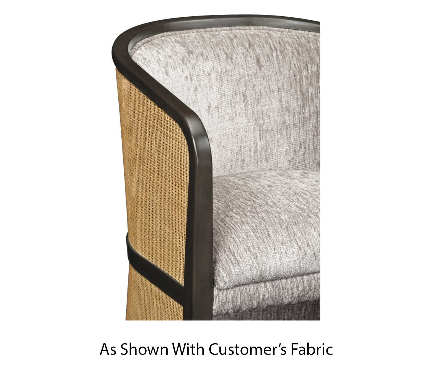 Dark Brown Ash Tub Counter Stool