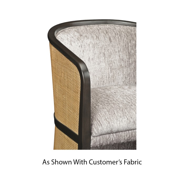 Dark Brown Ash Tub Counter Stool