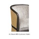 Dark Brown Ash Tub Counter Stool
