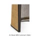 Dark Brown Ash Tub Counter Stool