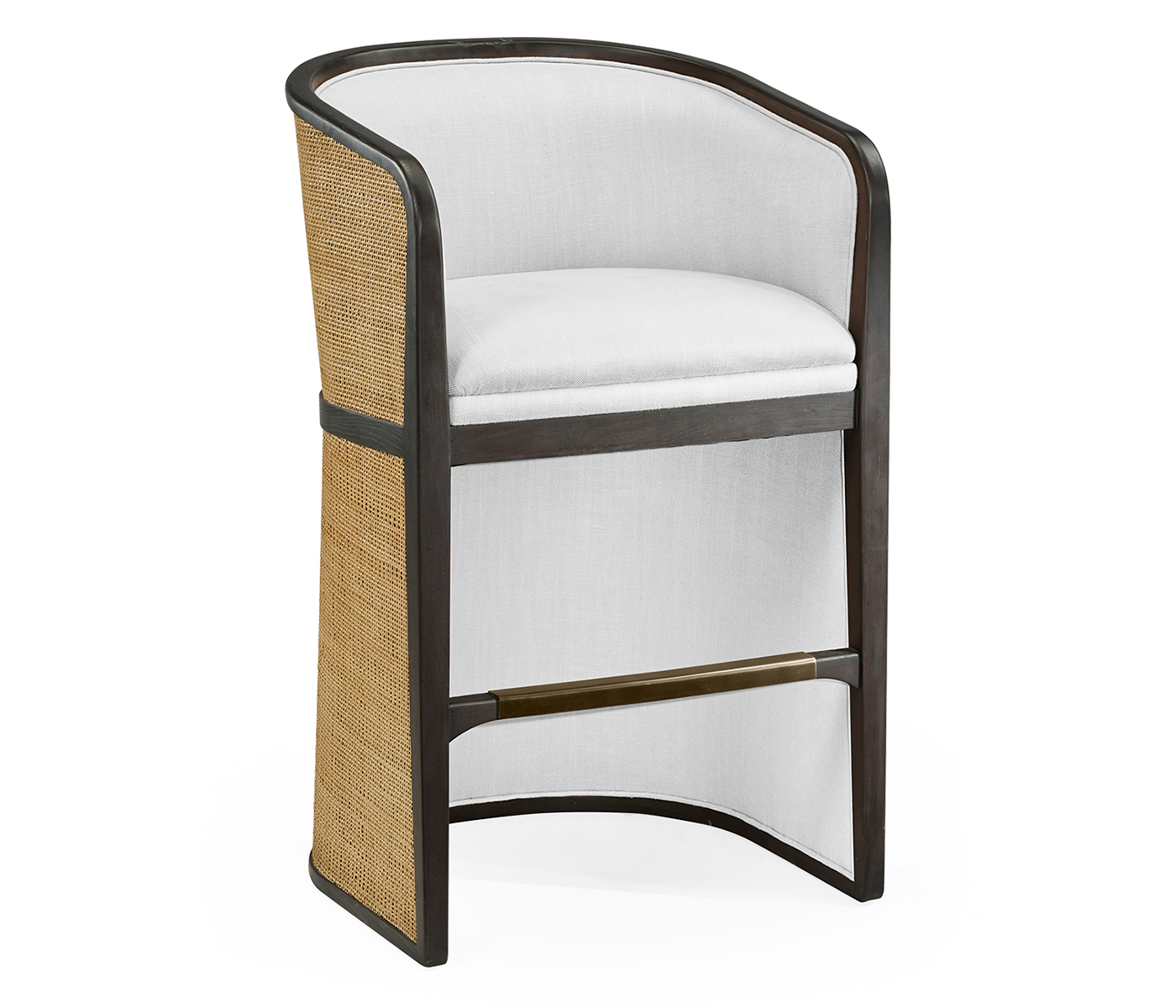Dark Brown Ash Tub Counter Stool