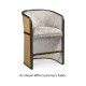 Dark Brown Ash Tub Counter Stool