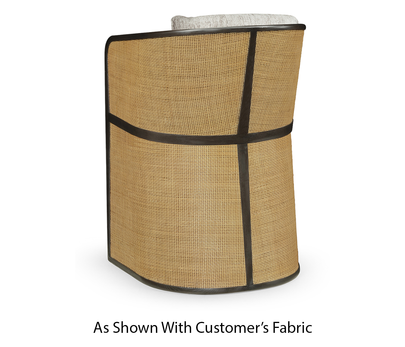 Dark Brown Ash Tub Counter Stool