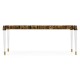 Dark Black Eggshell & Acrylic Coffee Table