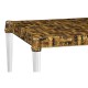 Dark Black Eggshell & Acrylic Coffee Table