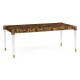 Dark Black Eggshell & Acrylic Coffee Table