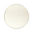 Round Ivory Crackle Ceramic Laquered Lamp Table