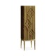 Op Art Diamond Bright Satinwood Left Drinks Cabinet