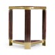 Triangular Dark Macassar Ebony Side Table