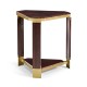 Triangular Dark Macassar Ebony Side Table