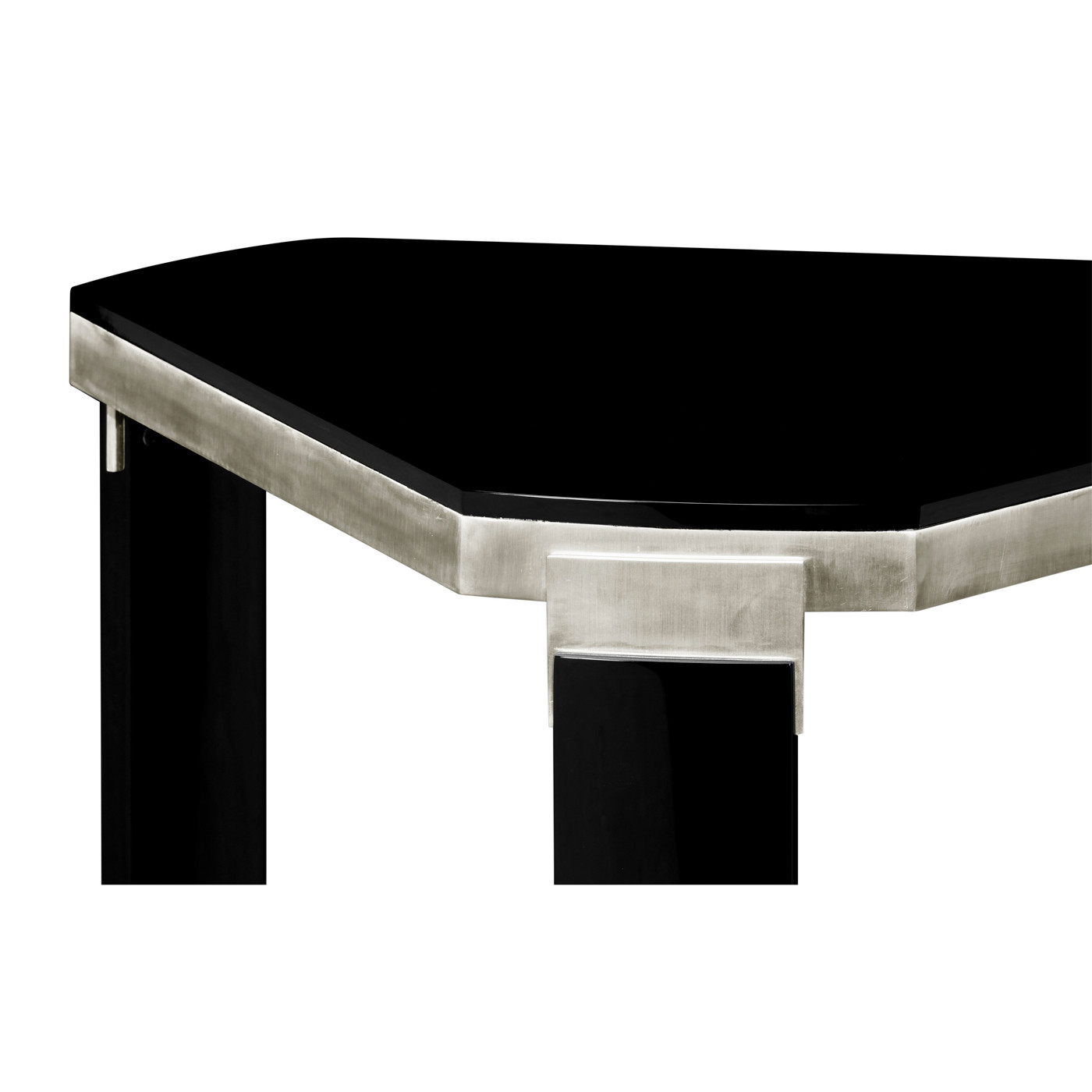 Triangular Black Gloss Side Table