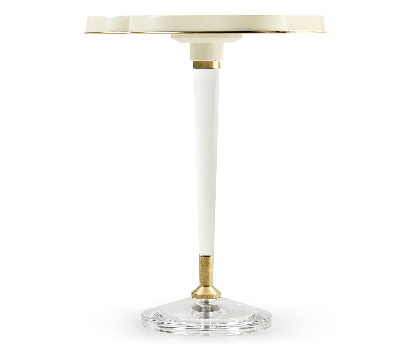 Trefoil Ivory & Acrylic Wine table